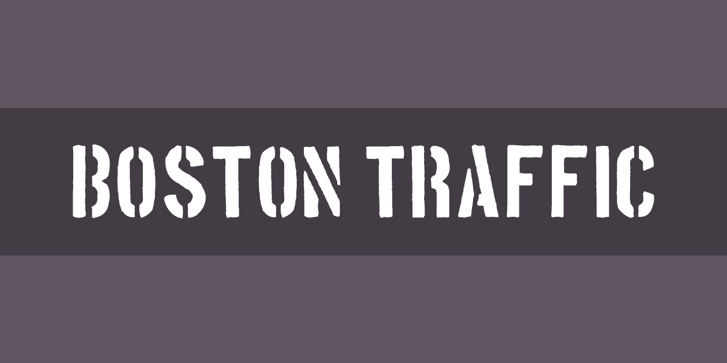 Пример шрифта Boston Traffic Regular